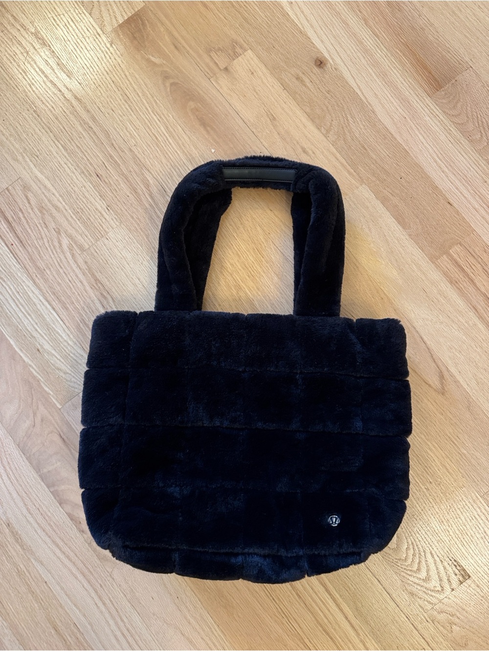 lululemon athletica Black Faux Fur Tote